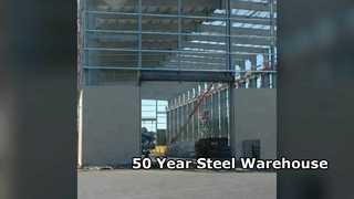 Steel Warehouse 50 Year Life Custom Snow Load