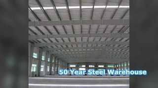 50 Year Steel Warehouse Customizable Snow Load