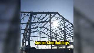 Custom Steel Building 3D Design Fast Assembly